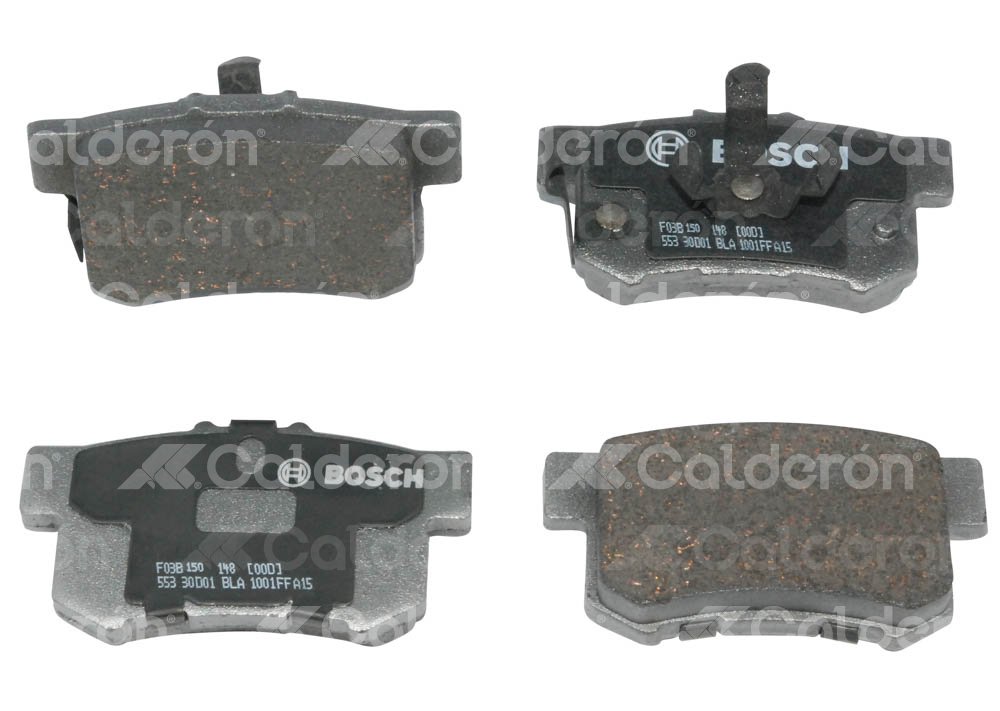BALATA TRASERA HONDA CRV EX, EXL, VLX VTEC 2.4L 16V 05-10. BOSCH: F03B1501488HG, NO. CORTO BOSCH: BA 1086, FMSI: 7418-D1086 (BALATA SEMI METALICA) BOSCH