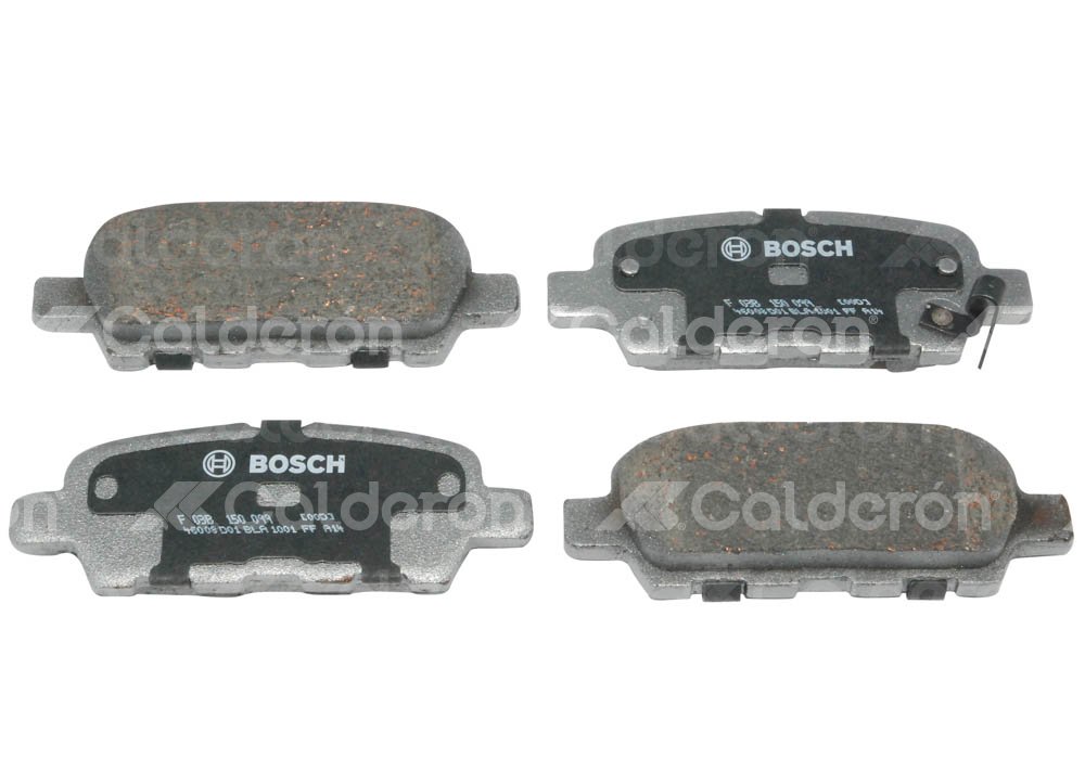 BALATA TRASERA NISSAN ALTIMA, MAXIMA, MURANO, XTRAIL 02-10. BOSCH: F03B1500998HG, NO. CORTO BOSCH: BA 0905, FMSI: 7784-D905 (BALATA SEMI METALICA) BOSCH