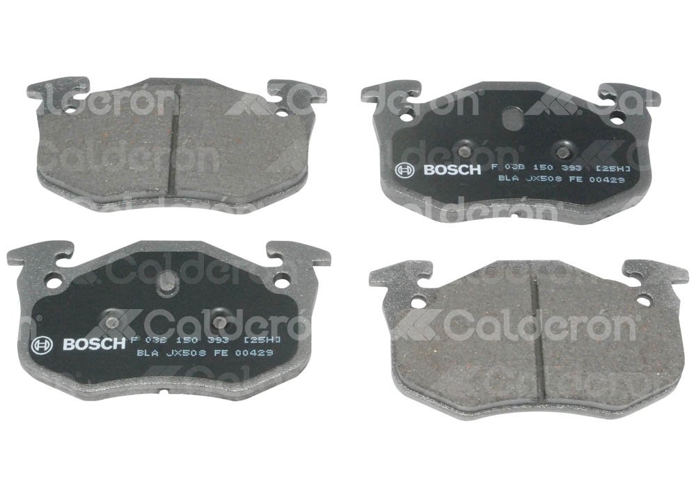 BALATA TRASERA PEUGEOT 206, 306, CLIO SPORT, MEGAN 01-09. BOSCH: F03A1500278HF, NO. CORTO BOSCH: BA 1231.54, FMSI: WVA 20974 (BALATA SEMI METALICA) BOSCH