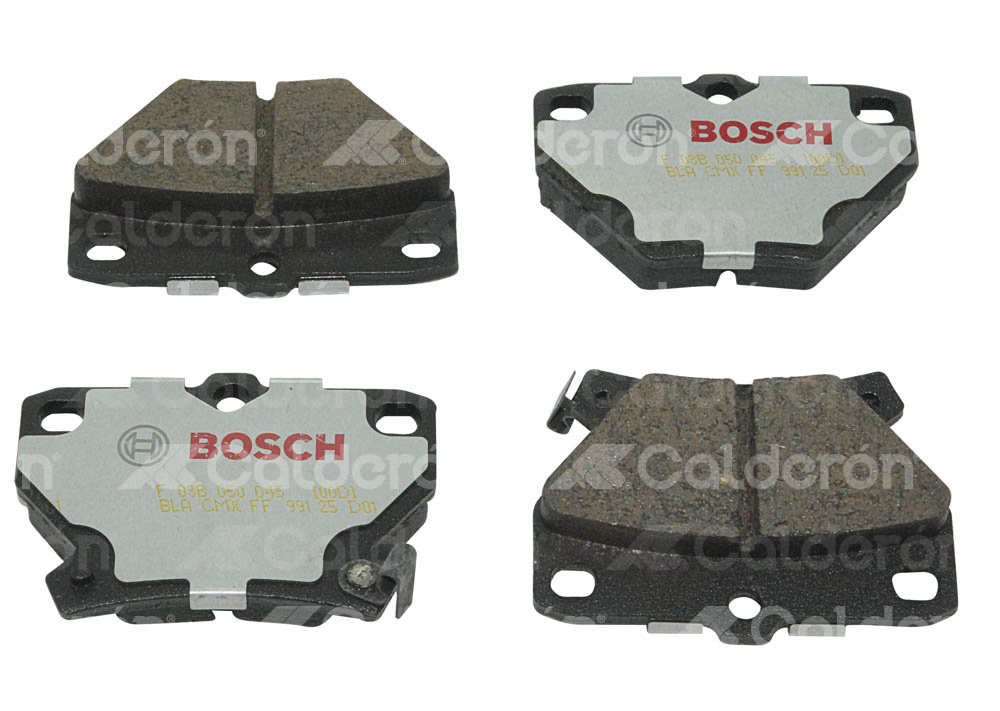 BALATA TRASERA TOYOTA COROLLA, MATRIX XRS, YARIS 04-08. BOSCH: F03B0500458HK, NO. CORTO BOSCH: BN 0823, FMSI: 7696-D823 (BALATA CERAMICA) BOSCH