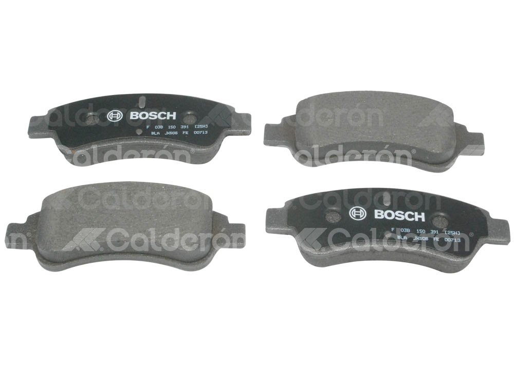 BALATA DELANTERA PEUGEOT 206 03->, GRAND RAID, PARTNER 05->. BOSCH: F03A1500258HF, NO. CORTO BOSCH: BA 1213, FMSI: 8333-D1213 (BALATA SEMI METALICA) BOSCH