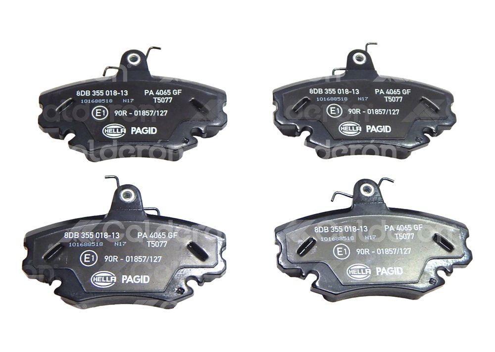 BALATA BAJOS METALES DELANTERA CHEVROLET CHEVY 95-12. (DEL.) .No. Hella Pagid: 355007531 .No. Comercial: T1045 PAGID