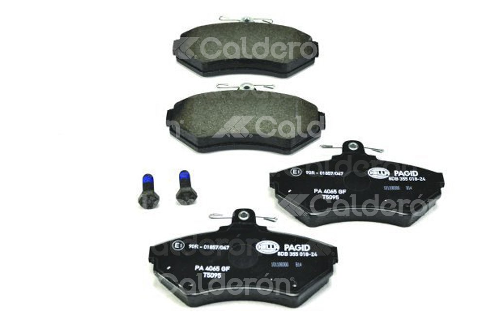 BALATA BAJOS METALES DELANTERA SEAT CORDOBA 01-02, IBIZA STELLA 01-02, IBIZA SURF 02  (DEL.), VOLKSWAGEN DERBY 98-01, DERBY BASE 05-07, DERBY MI 04-07, DERBY SPORT 02-03, DERBY TRENDLINE 02-04, GOLF A3 97-99 (2.0L), GOLF A3 GTI 97-99 (2.0L), JETTA A3 97-99 (2.0L), VW VAN 03-05  (DEL.) .No. Hella Pagid: 355018241 .No. Comercial: T5095 PAGID