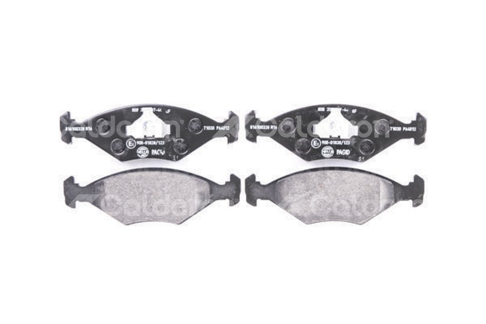 BALATA BAJOS METALES DELANTERA VOLKSWAGEN POINTER PICKUP 99-01, POINTER PICKUP BASE 06-07, POINTER PICKUP COMFORTLINE 02-05, POINTER PICKUP TRENDLINE 02-03, POINTER PICKUP TRENDLINE 06-07, POINTER PICKUP WOLFSBURG 02-03, POINTER VAGONETA 00-05, POINTER VAGONETA 99, POINTER 98-99, POINTER CITY 00-07, POINTER TRENDLINE 06-07 (DEL.) (DISCO SoLIDO) .No. Hella Pagid: 355007441 .No. Comercial: T1030 PAGID