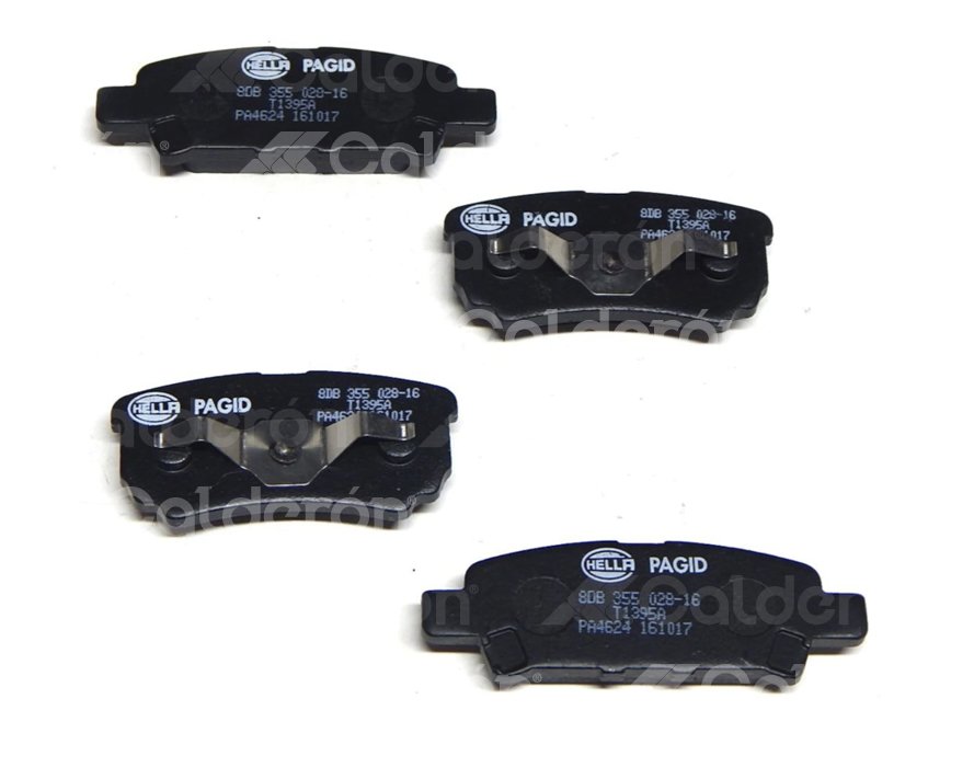 BALATA CERAMIC TRASERA DODGE CALIBER 07-09, CALIBER R/T 07, JEEP COMPASS 07-09, PATRIOT 07-09, MITSUBISHI LANCER DE 08-09, LANCER ES 08-09, LANCER RALLIART 05-06, OUTLANDER 05-06  (TRASERA ) 355028161 PAGID