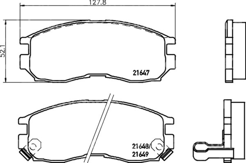 BALATA CERAMIC DELANTERA CHRYS. CIRRUS, STRATUS 96-06 (DEL) 355027111 PAGID