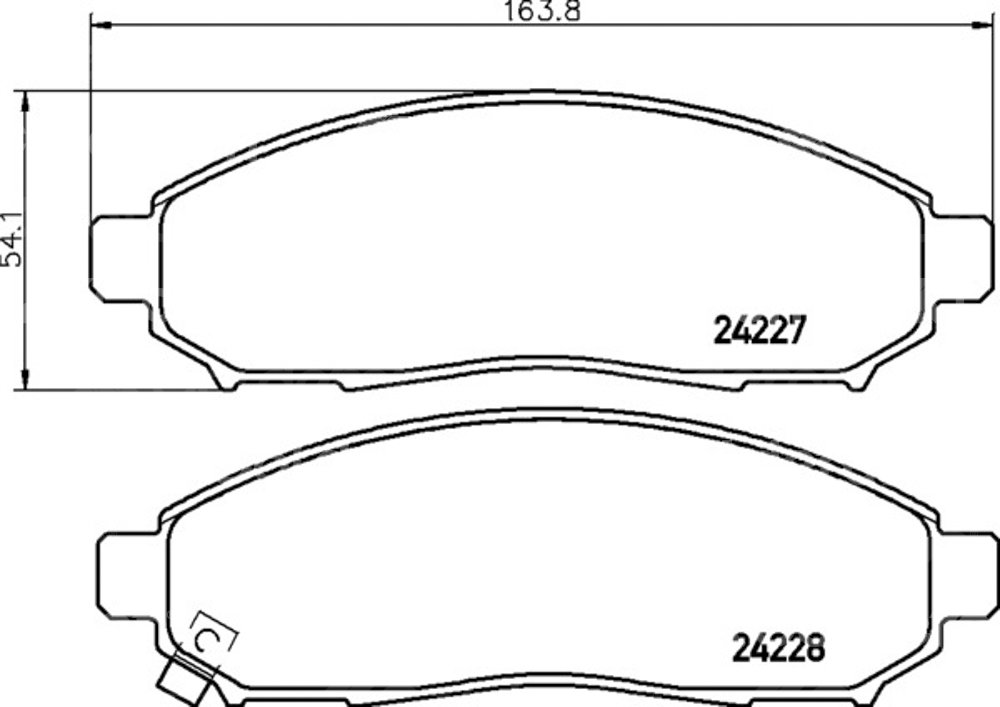 BALATA CERAMIC DELANTERA NISSAN FRONTIER 06-09, PATHFINDER 05-09, X TERRA 05-07  (DELANTERA) 355028321 PAGID