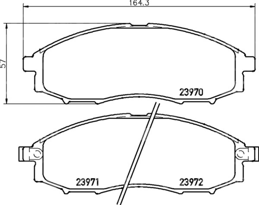 BALATA CERAMIC DELANTERA NISSAN X TERRA 00-02  (DELANTERA) 355028111 PAGID