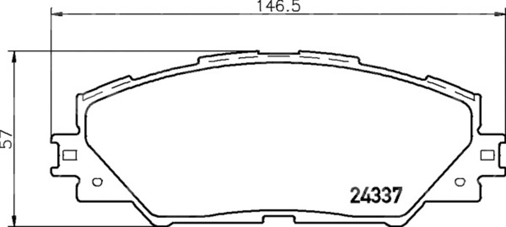 BALATA CERAMIC DELANTERA TOYOTA MATRIX XR AT 09, MATRIX XR MT 09, RAV-4 07-09  (DELANTERA) 355028431 PAGID