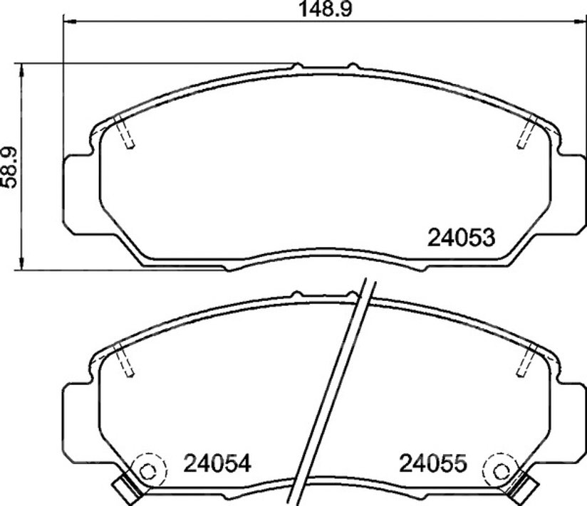 BALATA CERAMIC DELANTERA HONDA ACCORD 08 - , (DELANTERA) 355028221 PAGID