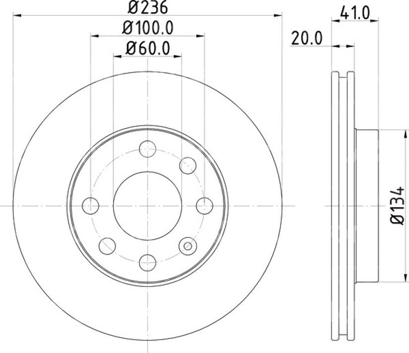 DISCO VENTILADO PERFORMANCE DELANTERO CHEVROLET CHEVY C2 04-12,CHEVY JOY/SWING/POP 94-03 PAGID