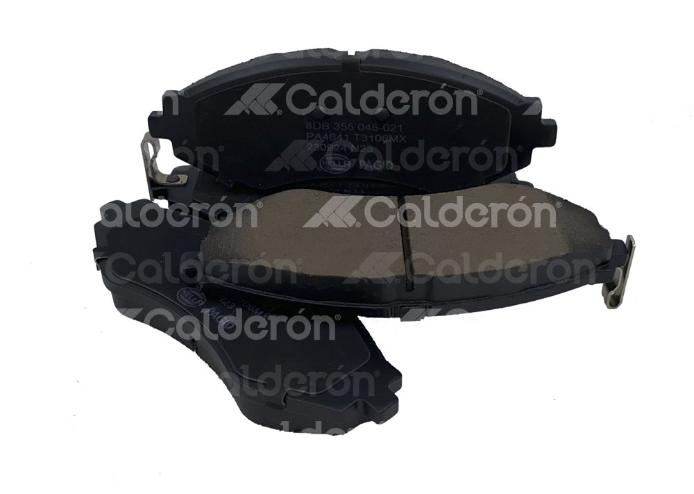 BALATA HELLA CHEVROLET AVEO L4 1.6L 2008-2018, OPTRA 2006-2010, SPARK 2013-2019; PONTIAC G3 2009-2010; SUZUKI FORENZA 2007-2008, EJE: DELANTERO, FORMULA: LOW METAL (BAJOS METALES), ANCHO: 142.9MM, ALTURA: 51.3MM, ESPESOR: 16.9MM, PESO: 1.3KG, CON AVISADOR ACUSTICO DE DESGASTE, CON ACCESORIO, SISTEMA DE FRENOS: AKEBONO, NUMERO DE USO: 23234, 23235, 23236, FMSI: 7667-D797, 7668-D797, 7779-D1035, 7779-D902, HELLA: T3106MX, 8DB355045-021, 355045021 HELLA