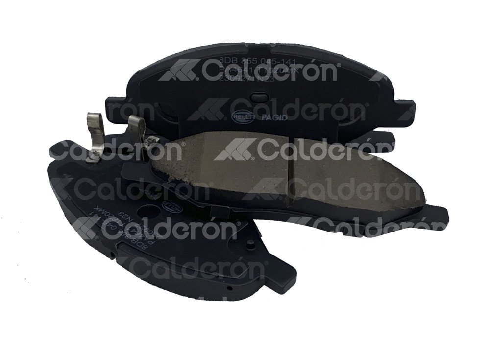 BALATA HELLA NISSAN TIIDA 2007-2018, EJE: DELANTERO, FORMULA: LOW METAL (BAJOS METALES), ANCHO: 144.4MM, ALTURA: 48.9MM, ESPESOR: 14.2MM, PESO: 1.24KG, CON AVISADOR ACUSTICO DE DESGASTE, CON ACCESORIO, SISTEMA DE FRENOS: SUMITOMO, NUMERO DE USO: 24682, 24683, 24684, FMSI: 8456-D1345, HELLA: T1820MX, 8DB355045-141, 355045141 HELLA