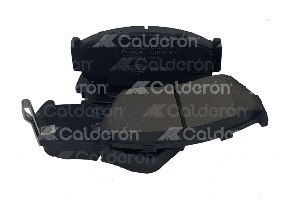 BALATA HELLA NISSAN TSUBAME 1993-2000, TSURU 1993-2017, EJE: DELANTERO, FORMULA: LOW METAL (BAJOS METALES), ANCHO: 108.6MM, ALTURA: 47.7MM, ESPESOR: 16.5MM, PESO: 1.28KG, CON AVISADOR ACUSTICO DE DESGASTE, SISTEMA DE FRENOS: SUMITOMO, NUMERO DE USO: 21657, 21658, 21659, FMSI: 7359-D510, 7389-D510, HELLA: T3004MX, 8DB355045-011, 355045011 HELLA