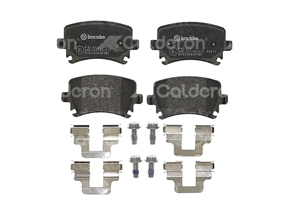 BALATA BREMBO AUDI A3 2004-2013, A4 2002-2009, A4 QUATTRO 2005-2009, TT 2008-2009; SEAT LEON 2006-2018; VOLKSWAGEN BORA 2005-2010, CC 2009, GOLF 2010, 2013, GTI 2006-2012, JETTA 2005-2010, PASSAT 2006-2010; INFORMACION TECNICA: ANCHURA: 106MM, ESPESOR: 17MM, ALTURA: 57MM, SISTEMA DE FRENOS: LUCAS, INDICADOR DE DESGASTE: PREPARADO, ACCESORIOS: CON ACCESORIOS, CON PLACA ANTIRRUIDO, CON PERNOS PARA PINZA DE FRENO, EJE: TRASERO, FORMULA: LOW-MET, WVA: 23914, FMSI: 8213-D1108, 8213-D1348, BREMBO: P85073 BREMBO