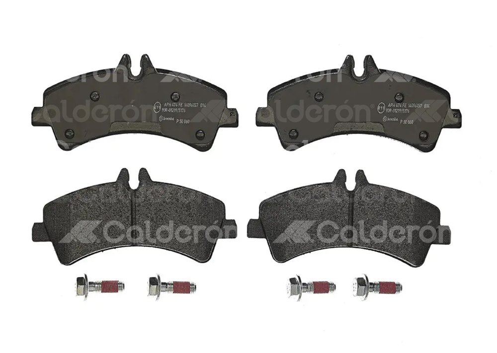 BALATA BREMBO MERCEDES-BENZ SPRINTER 2004-2008, 2010-2019, V250 2017-2019; VOLKSWAGEN CRAFTER 2016-2018, CRAFTER VAN 2008-2018; INFORMACION TECNICA: ANCHURA: 165MM, ESPESOR: 21MM, ALTURA: 79MM, SISTEMA DE FRENOS: BOSCH, INDICADOR DE DESGASTE: PREPARADO, ACCESORIOS: CON ACCESORIOS, CON PLACA ANTIRRUIDO, CON PERNOS PARA PINZA DE FRENO, EJE: TRASERO, FORMULA: LOW-MET, WVA: 29217, FMSI: 8432-D1318, BREMBO: P50060 BREMBO