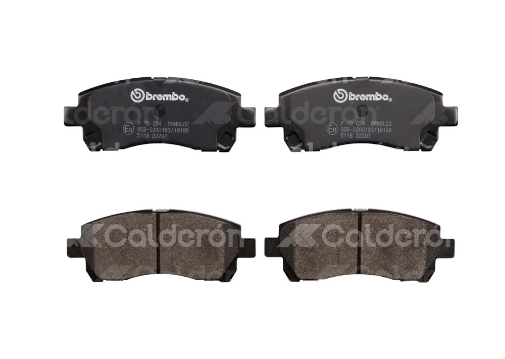 BALATA BREMBO TOYOTA AVANZA 2007-2019; INFORMACION TECNICA: ANCHURA: 127MM, ESPESOR: 14MM, ALTURA: 50MM, SISTEMA DE FRENOS: SUMITOMO, INDICADOR DE DESGASTE: SIN, ACCESORIOS: CON PLACA ANTIRRUIDO, EJE: DELANTERO, FORMULA: LOW-MET, WVA: 22297, FMSI: 8671-D1471, BREMBO: P79024 BREMBO