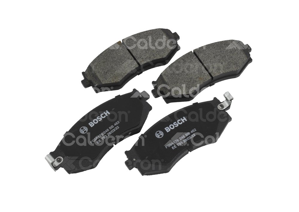 BALATA BOSCH AZUL NISSAN 240SX L4 2.4L 1989-1993, SENTRA L4 1.8L 2002, 2004-2006, 
SENSOR ELECTRONICO: NO, INCLUYE SHIM: SI, INCLUYE HERRAJES: NO, FORMULA: SEMI-METALICA, POSICION: DELANTERA, FMSI: 7342-D462, D-PLATE: D462, BOSCH CORTO: BB462, BOSCH: F03A176248 BOSCH
