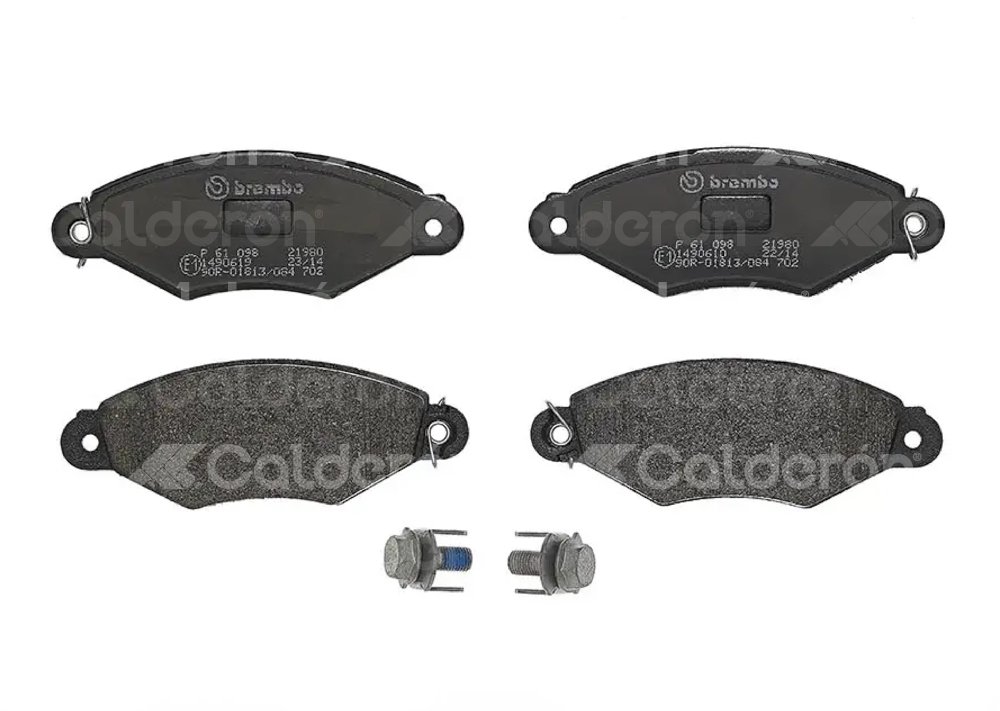 BALATA BREMBO RENAULT KANGOO 2007-2009, KANGOO EXPRESS 2004-2018; INFORMACION TECNICA: ANCHURA: 131MM, ESPESOR: 18MM, ALTURA: 47MM, SISTEMA DE FRENOS: BOSCH, INDICADOR DE DESGASTE: SIN, ACCESORIOS: CON ACCESORIOS, CON PLACA ANTIRRUIDO, CON PERNOS PARA PINZA DE FRENO, EJE: DELANTERO, FORMULA: LOW-MET, WVA: 21980, 21981, FMSI: 8254-D1499, BREMBO: P61098 BREMBO