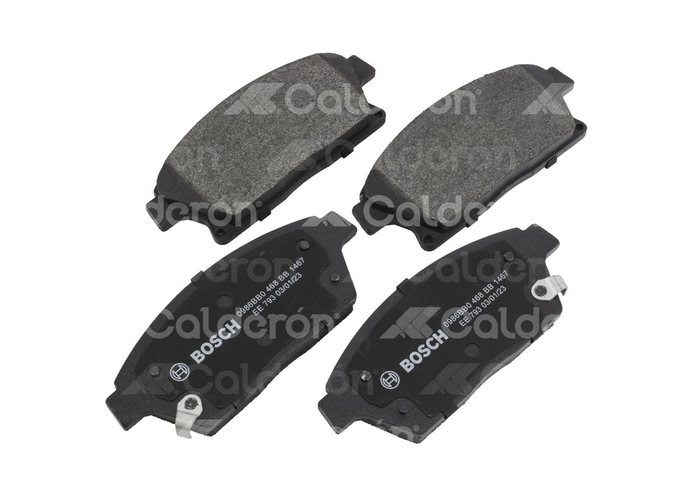 BALATA BOSCH AZUL BUICK ENCORE L4 1.4L 2013-2017, VERANO L4 2.0L 2012-2016; CADILLAC ATS L4 2.0L 2013-2015; CHEVROLET CRUZE L4 1.8L 2014-2015, TRAX L4 1.4L 2013-2015, TRAX L4 1.8L 2016-2017, 
SENSOR ELECTRONICO: NO, INCLUYE SHIM: SI, INCLUYE HERRAJES: NO, FORMULA: SEMI-METALICA, POSICION: DELANTERA, FMSI: 8667-D1467, D-PLATE: D1467, BOSCH CORTO: BB1467, BOSCH: 0986BB0468 BOSCH
