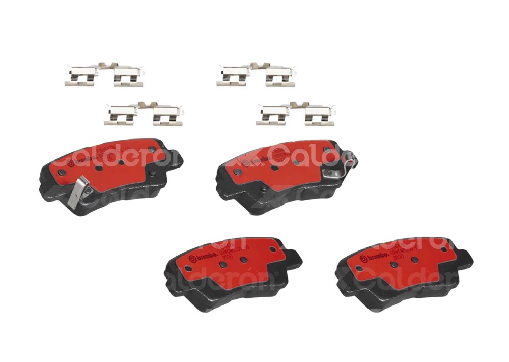 BALATA BREMBO HYUNDAI ELANTRA 2010, 2017-2020; INFORMACION TECNICA: ANCHURA: 100MM, ESPESOR: 16MM, ALTURA: 41MM, SISTEMA DE FRENOS: AKEBONO, INDICADOR DE DESGASTE: ACUSTICO, ACCESORIOS: CON ACCESORIOS, CON PLACA ANTIRRUIDO, EJE: TRASERO, FORMULA: NAO, WVA: 24934, 24935, 24936, FMSI: 8428-D1313, 8428-D1445, 8428-D1446, 8428-D1544, 8428-D1812, BREMBO: P30047N BREMBO