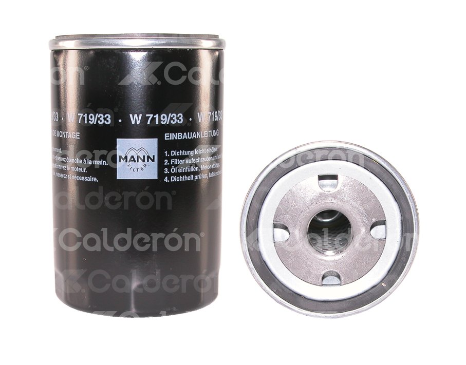 FILTRO ACEITE MINI COUPER 2.5 LTS 6 V 2000-> W719/33 MANN FILTER
