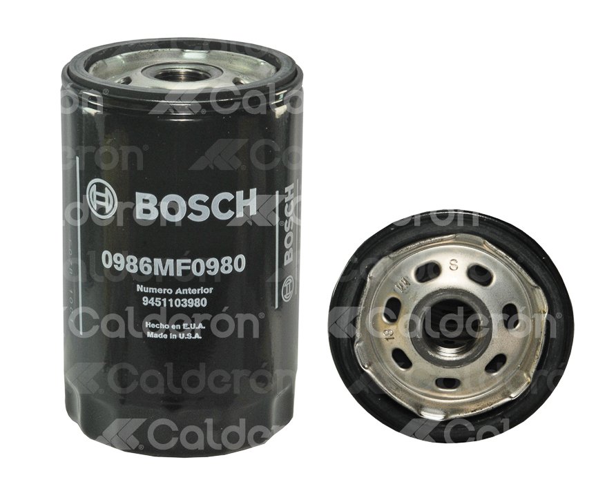 FILTRO ACEITE CHEVROLET BLAZER, VAN, SILVERADO 4.3L V6 0986MF0980 / 0986MF0043 BOSCH