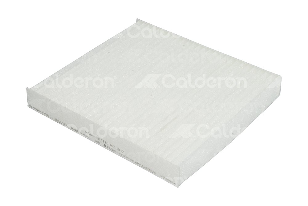 FILTRO DE CABINA NISSAN ALTIMA 2.5/3.5L 2002->; SENTRA 1.8/2.0/2.5L 1996-2006. No. MANN: MC 1012 MANN FILTER