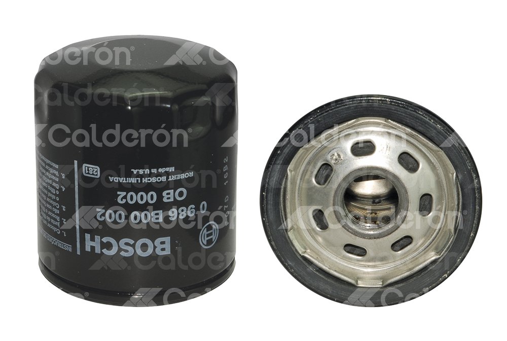 FILTRO DE ACEITE PEUGEOT 307, 407, 607, 206 XR, 206 XS, XR, 306, SR, BREAK, 406 STANDARD, AUTOMATICO, 406 SV, AUTOMATICO, COUPE, PARTNER, RENAULT LAGUNA NO. BOSCH: 0986B00002 / 0986MF0016 BOSCH
