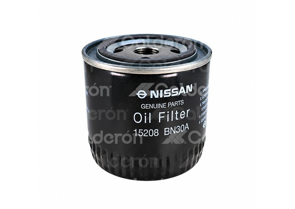 FILTRO ACEITE OEM NISSAN CABSTAR L4 2.5L 07-19, FRONTIER L4 2.5L 09-19, NP300 FRONTIER L4 2.5L 15-24, NV350 URVAN L4 2.5L 13-24, NISSAN: 15208BN30A NISSAN