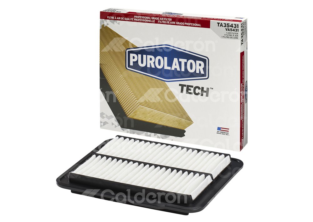 FILTRO AIRE CHEVROLET EQUINOX V6 3.4L 2005-2008; MALIBU L4 2.4L 2009-2012; MALIBU V6 3.6L  2008-2012; PONTIAC G6 V6 3.5L 2007; TORRENT V6 3.4L 2006-2009; SUZUKI XL-7 V6 3.6L 2007-2009 TA35431, PUROLATOR TECH PUROLATOR
