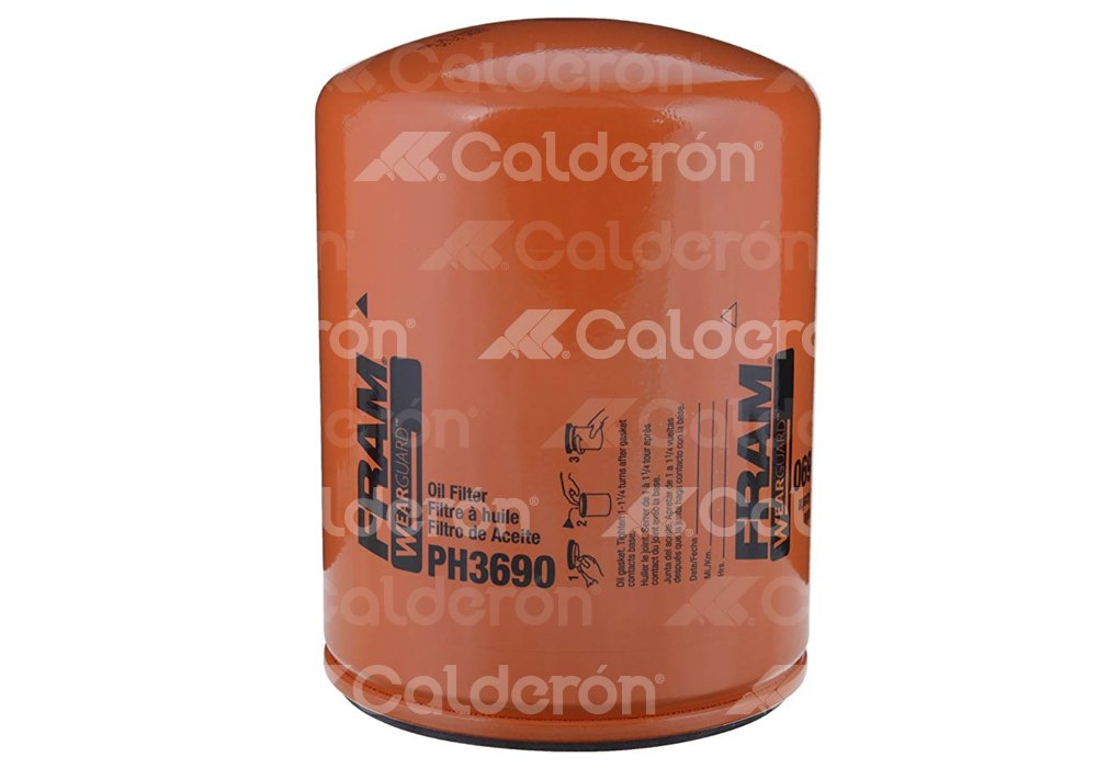 FILTRO ACEITE CATERPILLAR, DETROIT HEAVY DUTY PH3690 FRAM