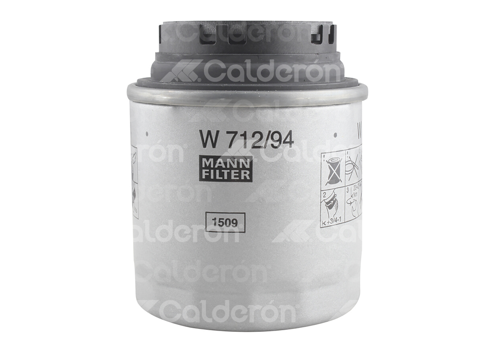 FILTRO DE ACEITE VW VENTO 1.6, TIGUAN 1.4, POLO 1.2 11-> W712/94 M0076
