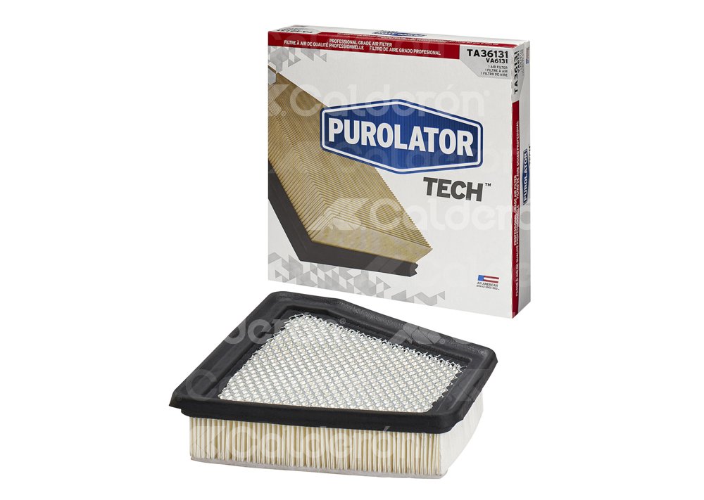 FILTRO AIRE CHEVROLET EQUINOX L4 2.4L 2016-2017; TERRAIN V6 3.0L 2011-2012; TERRAIN V6 3.6L 2013-2017 TA36131, PUROLATOR TECH PUROLATOR