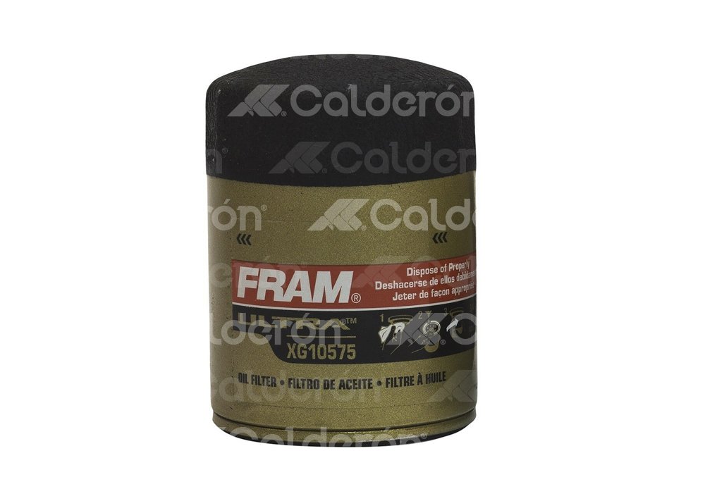 FILTRO ACEITE FORD FUSION, F-150 V8 5.0L 2024, MUSTANG; GMC ACADIA; CADILLAC ESCALADE V8 6.2L 2021-2025; CHEVROLET SILVERADO V8 5.3L 2020-2025, SUBURBAN V8 5.3L 2021-2025, SUBURBAN V8 6.2L 2021-2024, FRAM: XG10575 FRAM