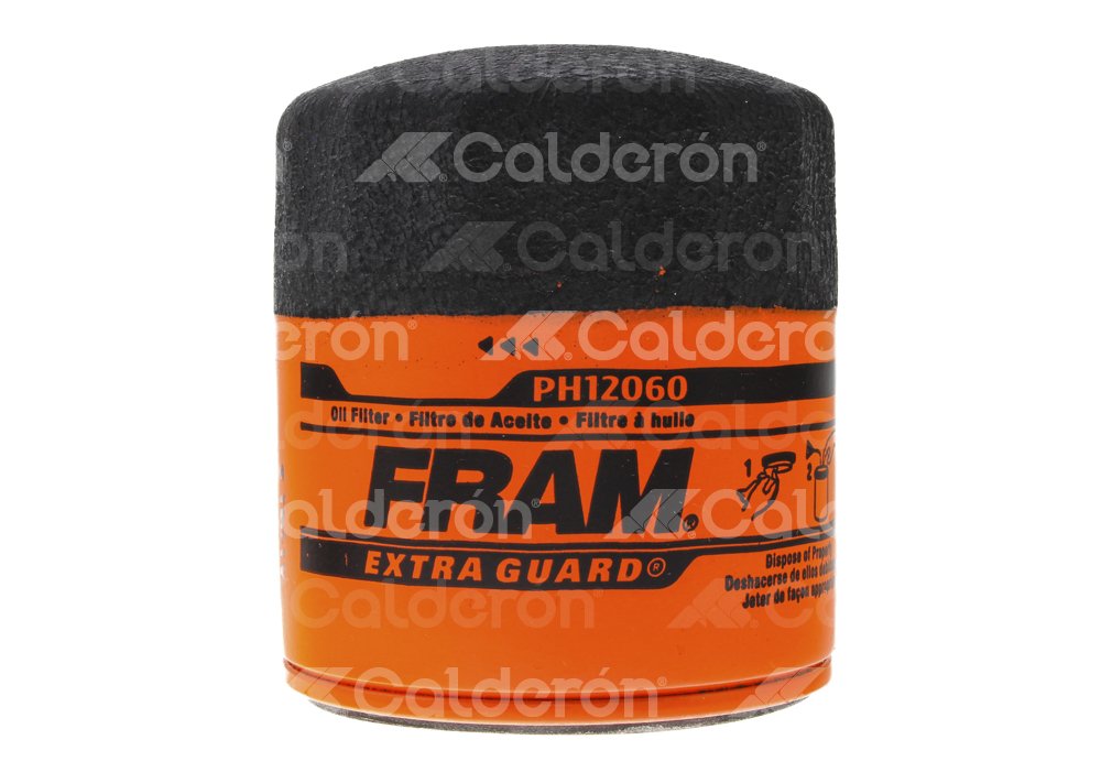 FILTRO ACEITE CHEVROLET CRUZE, SPARK, VOLT 2016-2018, CAPTIVA L4 1.5L TURBO 2022-2024, MALIBU L4 1.5L DI TURBO DOHC 2025, ONIX L3 1.0L TURBO 2021-2024, TRACKER L3 1.2L TURBO 2021-2024, TRAX L3 1.2L TURBO 2024-2025; FORD MUSTANG L4 2.3L ECOBOOST 2024, FRAM: PH12060 FRAM