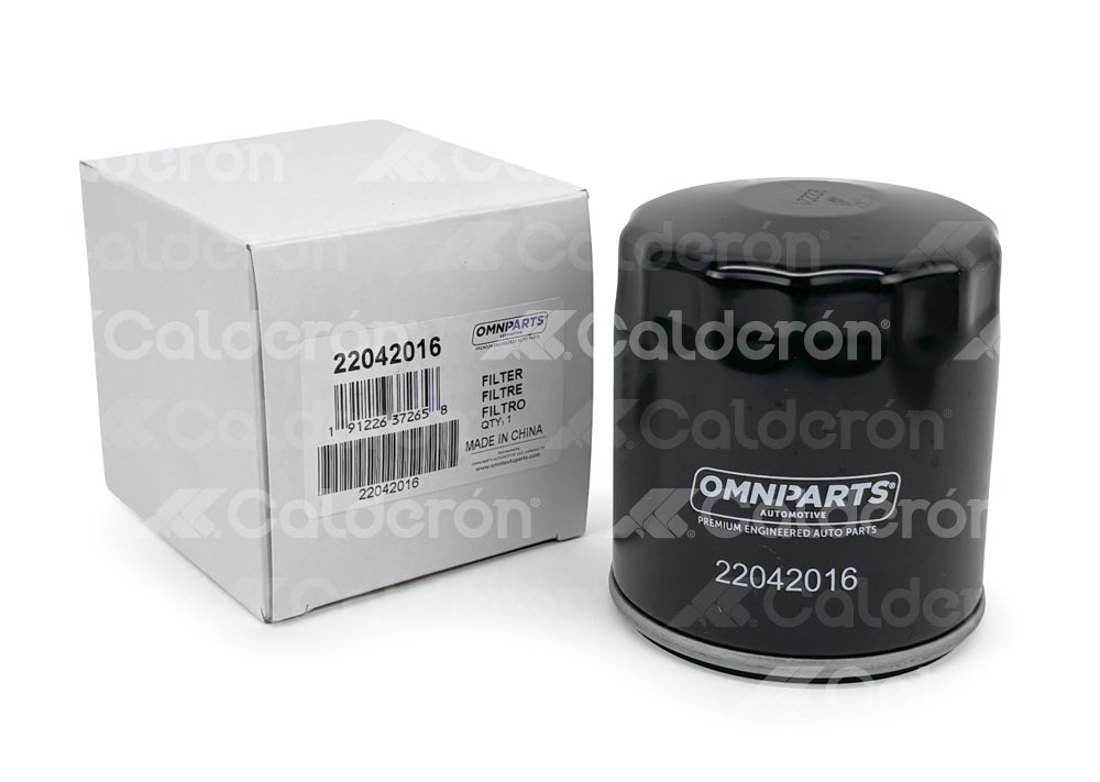 FILTRO ACEITE OMNIPARTS DODGE 300 V6 5.7L 2015-2021, AVENGER L4 2.4L 2008-2014, AVENGER V6 3.5L 2008-2014, CALIBER L4 2.4L 2007-2012, CHARGER V6 3.5L 2010-2019, CHARGER V6 5.7L 2010-2019, CIRRUS L4 2.4L 2009-2010, DART L4 2.4L 2014-2016, DURANGO V6 5.7L 2015-2021, JOURNEY L4 2.4L 2009-2019, JOURNEY V6 3.5L 2009-2019; RAM 1500 V6 5.7L 2013-2021, 2500 V8 6.4L 2013-2021; FIAT 500X L4 2.4L 2016-2017; CHEVROLET AVALANCHE V6 5.3L 2007-2013, CAMARO V8 6.0L 2010-2015, CHEYENNE V6 5.3L 2009-2015, COLORADO L4 2.5L 2021, CRUZE L4 1.4L 2016-2019, EQUINOX L4 1.5L 2018-2019, EXPRESS 1500 V6 5.3L 2007-2008, EXPRESS 3500 V6 5.3L 2008, EXPRESS CARGO V8 6.0L 2010-2015, EXPRESS PASAJEROS V8 6.0L 2013, MALIBU L4 1.5L 2009-2019, MALIBU V6 3.6L 2009-2019, SPARK L4 1.4L 2016-2019, SUBURBAN 1500 V6 5.3L 2007-2013, TAHOE V6 5.3L 2007-2014; JEEP CHEROKEE L4 2.4L 2014-2017, COMPASS L4 2.4L 2007-2020, GRAND CHEROKEE V6 5.7L 2015-2021, PATRIOT L4 2.4L 2007-2017, WRANGLER L4 2.0L 2020; CHRYSLER TOWN & COUNTRY V6 4.0L 2009-2010, OMNIPARTS: 22042016 OMNIPARTS