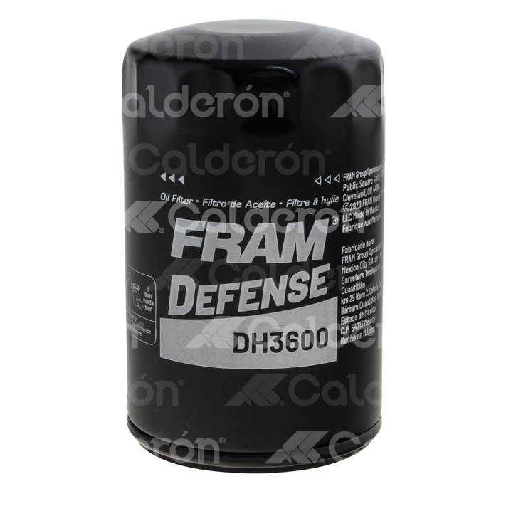 FILTRO ACEITE FORD FIESTA, ECOSPORT, COUGAR FRAM DEFENSE DH3600 FRAM