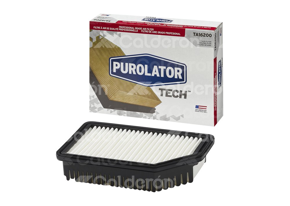 FILTRO AIRE KIA RIO L4 1.6L 2016-2017, SOUL L4 1.6L 2016-2019, L4 2.0L 2016-2019, HYUNDAI VELOSTER L4 1.6L 2014-2015, TA16200, PUROLATOR TECH PUROLATOR