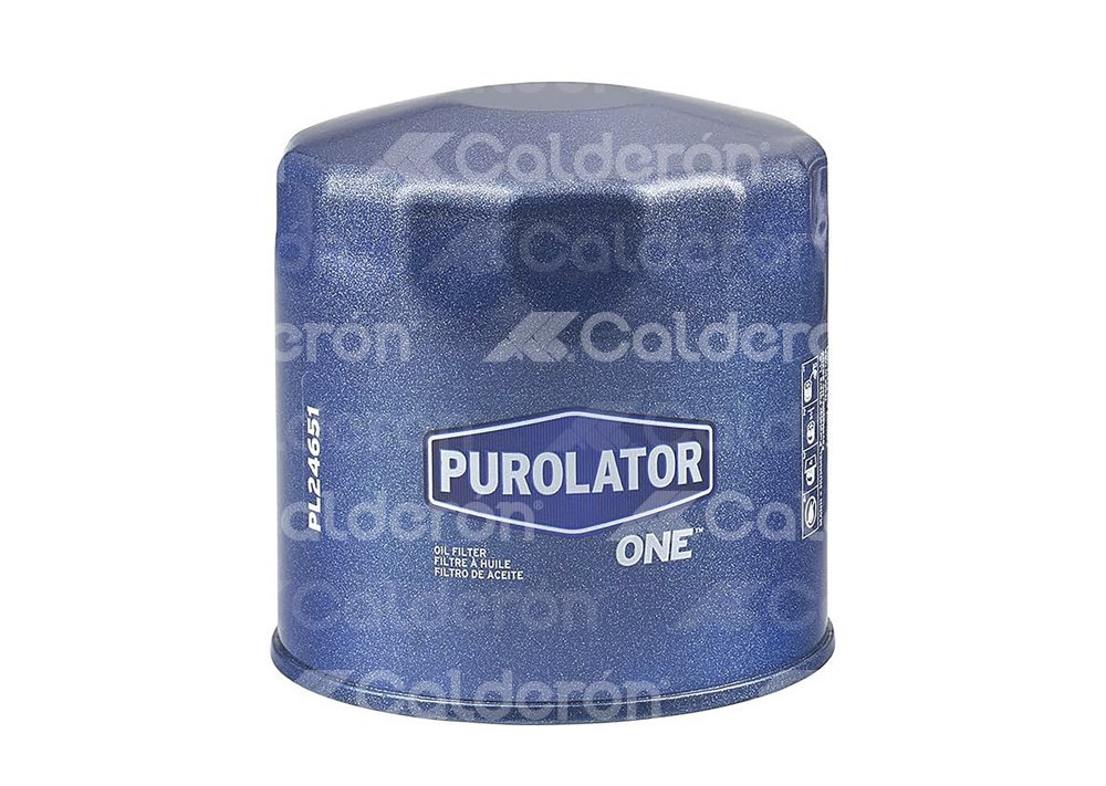 FILTRO ACEITE PUROLATOR ONE CADILLAC STS V8 4.4L 2006-2009, XLR V8 4.4L 2006-2009; CHRYSLER 300 V6 2.7L 2008, 300 V6 3.5L 2008-2009, V8 5.7L 2008-2014, 300 V8 6.1 2008-2010, 300 V8 6.4L 2012-2023, 300C V6 3.5L 2009-2010, 300C V8 5.7L 2010, 2013-2014, 300C 6.1L 2010, 300C V8 6.4L 2023; DODGE AVENGER V6 3.5L 2008-2009, AVENGER V6 2.7L 2008-2009, CALIBER L4 2.4L 2008-2009, CHALLENGER L4 2.6L 1978-1979, CHALLENGER V6 3.5L 2009, CHALLENGER V8 5.7L 2009-2016, CHALLENGER V8 6.1L 2008-2010, CHALLENGER V8 6.2L 2015-2022, CHALLENGER V8 6.4L 2011-2022, CHARGER V6 2.7L 2008-2008, CHARGER V6 3.5L 2008-2009, CHARGER V8 5.7L 2008-2014, CHARGER V8 6.1L 2008-2010, CHARGER V8 6.2L 2015-2022, CHARGER V8 6.4L 2012-2022, COLT L4 2.0L 1974-1978, COLT L4 2.0L 1976-1977, COLT L4 2.6L 1978-1979, DAKOTA V8 4.7L 2008-2011, DURANGO V8 4.7L 2008-2009, DURANGO V8 5.7L 2008-2015, DURANGO V8 6.2L 2021-2026, DURANGO V8 6.4L 2018-2024, JOURNEY V6 3.5L 2009, MAGNUM V6 2.7L 2008, MAGNUM V6 3.5L 2008, MAGNUM V8 5.7L 2008, MAGNUM V8 6.1L 2008, RAM PICKUP V8 4.7L 2008-2011, RAM PICKUP V8 5.7L 2008-2011, RAM 1500 V8 4.7L 2010, RAM 1500 V8 5.7L 2010, RAM 2500 V8 4.7L 2012, RAM 2500 V8 5.7L 2010-2012, RAM 3500 V8 5.7L 2010, RAM 4000 V8 5.7L 2012, RAM 50 L4 2.0L 1979, RAM 50 L4 2.6L 1979, VIPER V10 8.4L 2009-2017, VIPER SRT-10 V10 8.4L 2008-2013; FORD BRONCO V8 5.8L 1994-1996, CLUB WAGON V8 5.4L 1997-1998, CLUB WAGON ECONOLINE V8 5.0L 2001-2003, CLUB WAGON ECONOLINE V8 5.4L 2004-2011, CLUB WAGON ECONOLINE V8 4.6L 2004-2011, CLUB WAGON ECONOLINE V8 6.0L 2006-2007, CONTOUR V6 2.5L 1995-2000, COUGAR V8 4.6L 1994-1997, CROWN VICTORIA V8 4.6L 1992-2011, E-350 SUPER DUTY V8 7.3L 2021-2027, E-450 SUPER DUTY V8 7.3L 2021-2023, E350 SUPER DUTY CHASSIS CAB V8 5.4L 2016-2016, E350 SUPER DUTY CHASSIS CAB V10 6.8L 2016-2019, E350 SUPER DUTY CHASSIS CAB V8 6.2L 2017-2019, ECONOLINE V8 4.6L 2004-2011, ECONOLINE V8 5.4L 1999-2010, ESCAPE V6 3.0L 2001-2008, EXCURSION V8 5.4L 2000-2005, F-250 V8 4.6L 2000-2008, F-250 SUPER DUTY V8 6.2L 2016-2018, F-250 SUPER DUTY V8 6.8L 2024, F-350 SUPER DUTY V8 6.2L 2016, LOBO V8 4.6L 1997-2011, LOBO V8 5.4L 1998-2008, LOBO V8 6.2L 2011-2014; MAZDA 6 V6 3.0L 2003-2008, MPV V6 2.5L 2000-2001, MPV V6 3.0L 2003-2008, PICKUP B4000 V6 4.0L 2001-2010, TRIBUTE V6 3.0L 2001-2008; TOYOTAHILUX L4 1.9L 1970-1971; ESPECIFICACIONES: BPVS: 8.16 PSI, ADBV: VERDADERO, ALTURA: 3.730", DIAMETRO EXTERIOR SUPERIOR: 3.77", DIAMETRO EXTERIOR INFERIOR: 3.77", TAMAÑO DE LA ROSCA: M22X1.5, FRAM: PH2, DH2, TG2, XG2, BOSCH: 0986MF0029, PUROLATOR ONE: PL24651 PUROLATOR