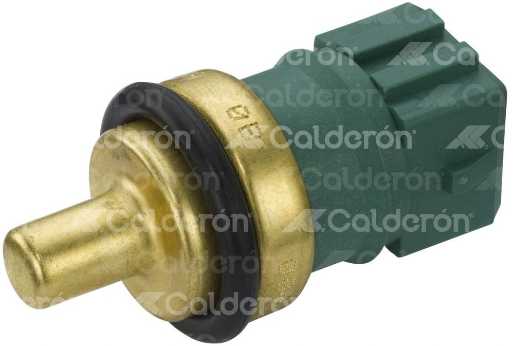 SENSOR ECT (SENSOR DE TEMPERATURA DEL REFRIGERANTE ECT) VW PASSAT, AUDI 99-01 VERDE 009107541 HELLA