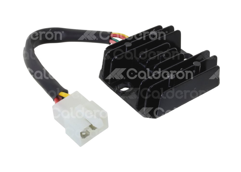 REGULADOR RECTIFICADOR DE MOTOCICLETA ITALIKA MOTONETA G 4 PUNTAS CON CABLE ENREG-3102-0002 IMPORTACION