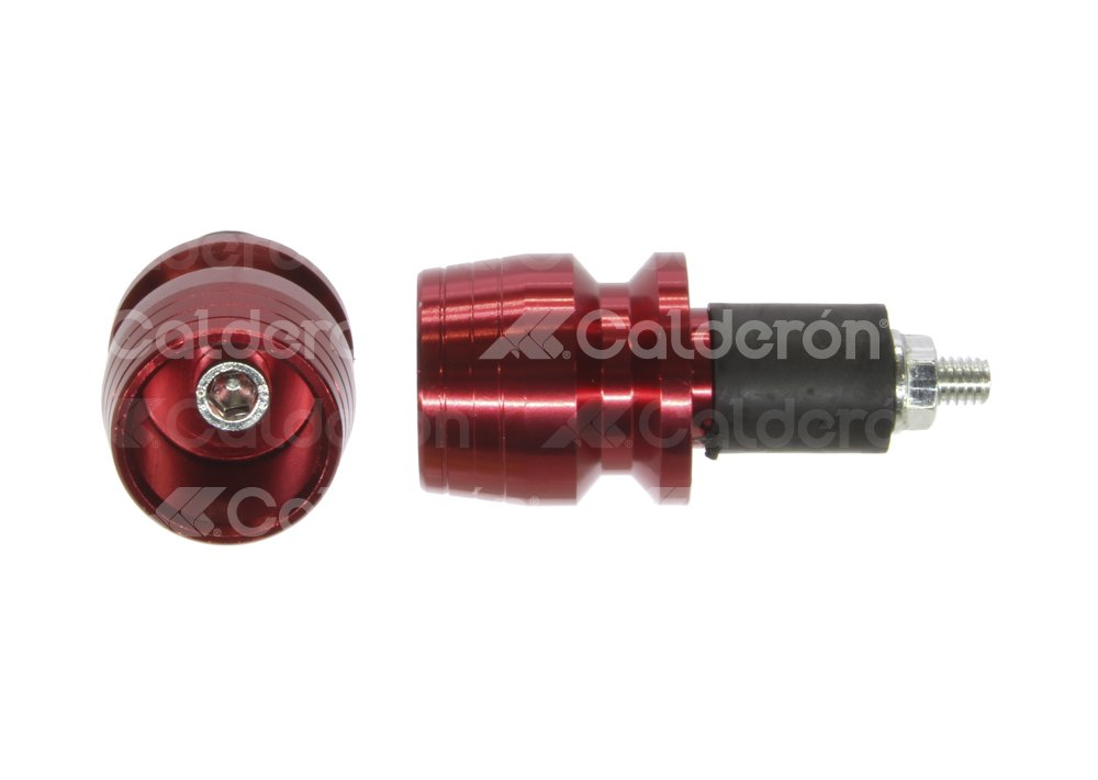 CONTRAPESO PUÑO JGO ALUMINIO OVALADO ROJO CALPUN-1107-0704R QUMO
