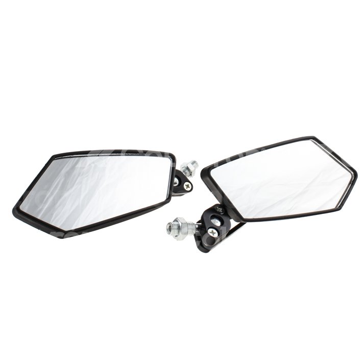 JUEGO DE ESPEJOS MOTO IRON RACING MODERNO NEGRO-FIBRA ESP-4213-0070B IMPORTACION