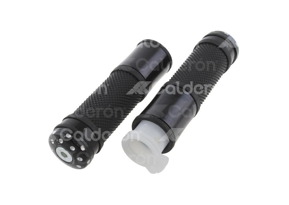 PUÑOS MOTOCICLETA ALUMINIO MSD-276 NEGRO JUEGO (2 PIEZAS) ENPUN-1107-0013N QUMO