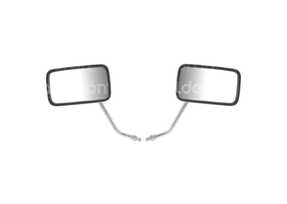 ESPEJOS MOTOCICLETA CHOPER CROMADO CUADRADO M10 (JUEGO) ENESP-4213-0008 QUMO