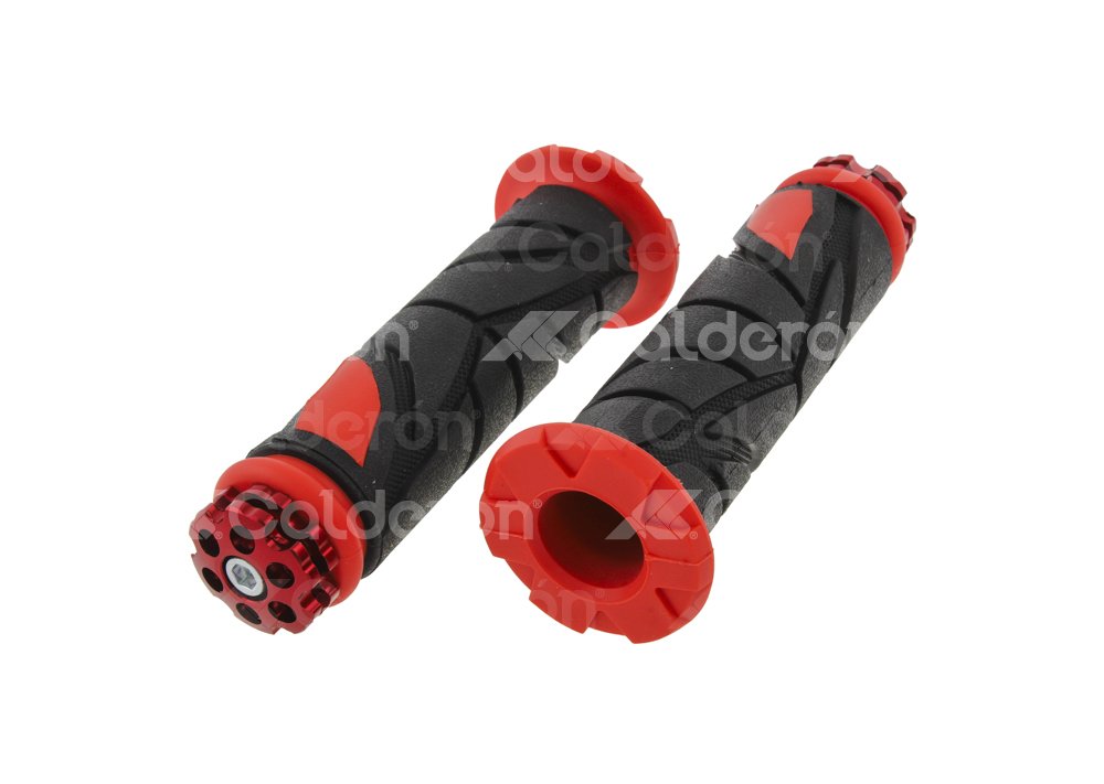 PUÑOS MOTOCICLETA GOMA SUAVE ROJO (JUEGO) ENPUN-1107-0033R QUMO