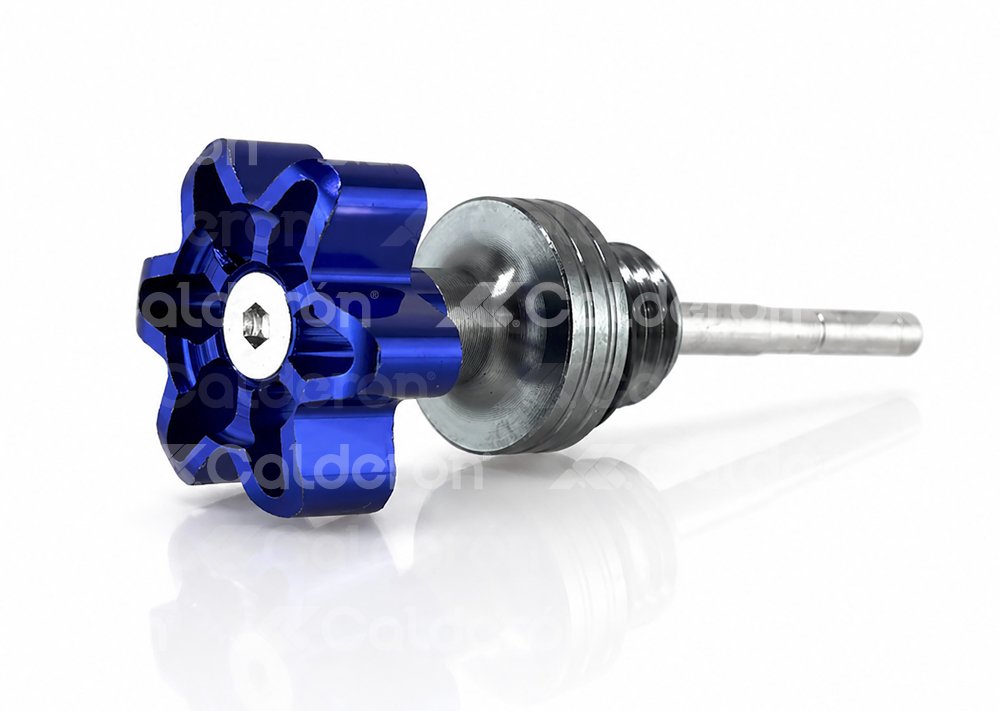 CONTRAPESO PUÑO MOTOCICLETA ALUMINIO OVALADO AZUL (2 PIEZAS) CTP100101-1 QUMO