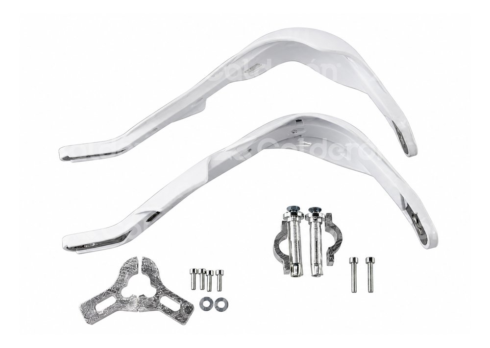 PROTECTOR MOTOCICLETA MANIJA UNIVERSAL IR-0151 BLANCO (JUEGO) PRO-1133-0151B QUMO