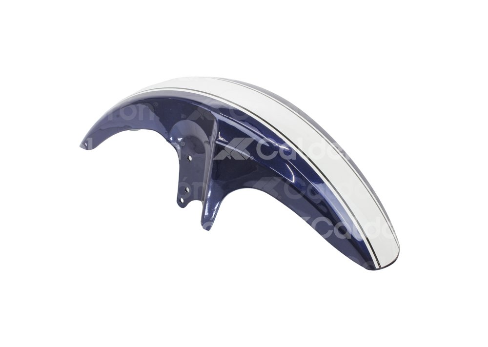 SALPICADERA MOTOCICLETA DELANTERA ITALIKA FT125TS AZUL/BLANCO ENSAL-4101-0005G QUMO